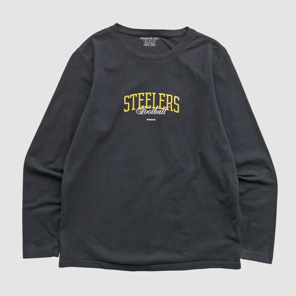 Pittsburgh Steelers Reebok 2000s Long Sleeve T-shirt Black Vintage | Fanatics