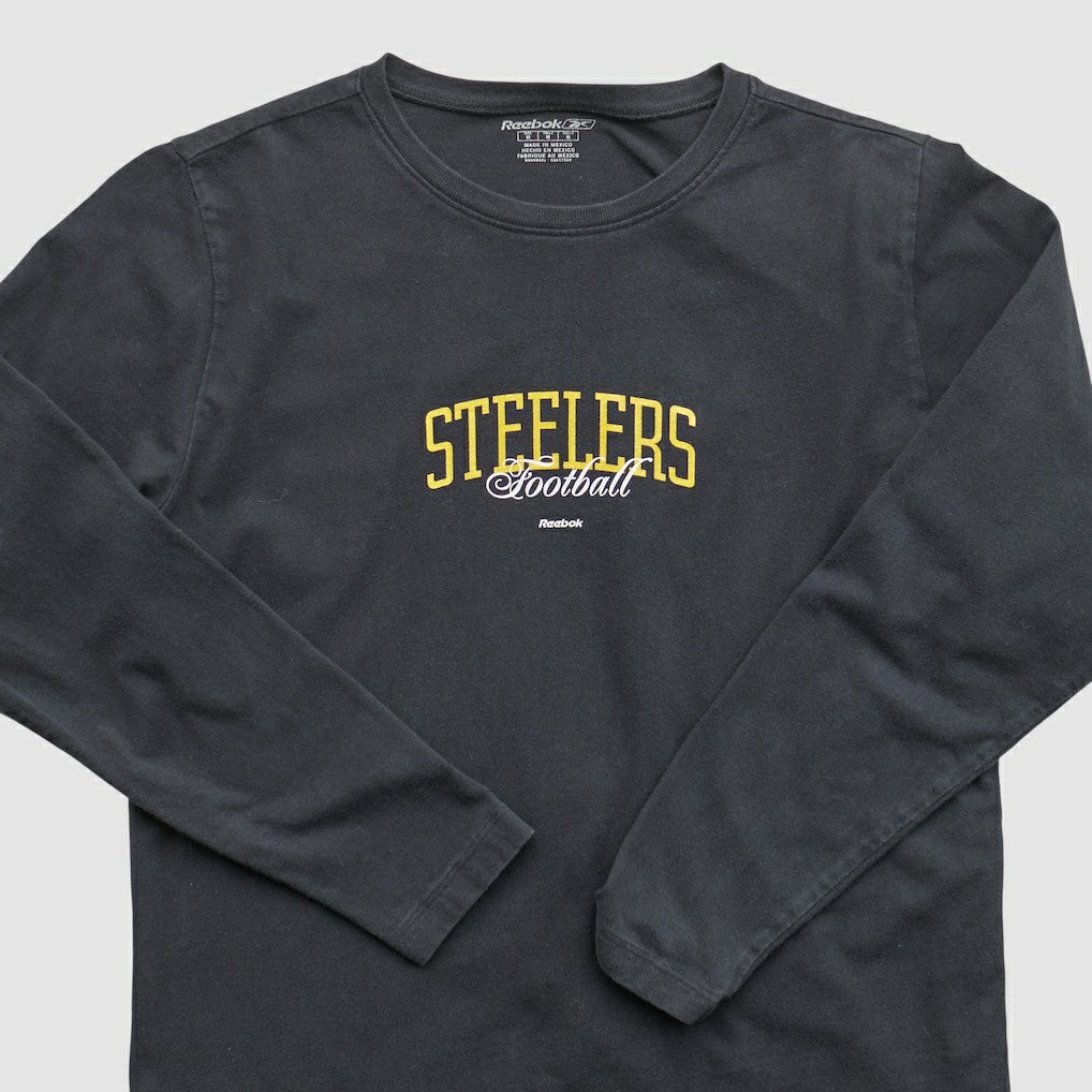 Pittsburgh Steelers Reebok 2000s Long Sleeve T-shirt Black Vintage | Fanatics