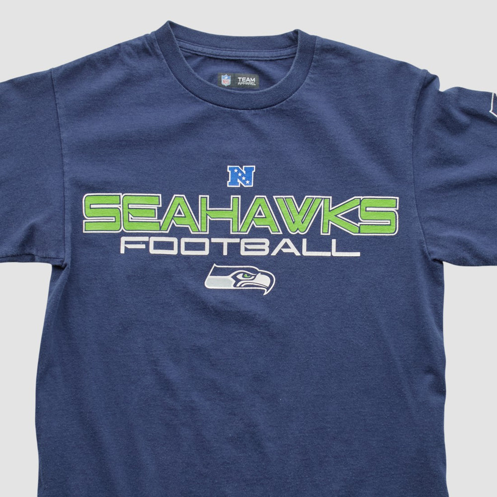 Seattle Seahawks NFL 2010s Long Sleeve T-shirt Navy Vintage | Fanatics