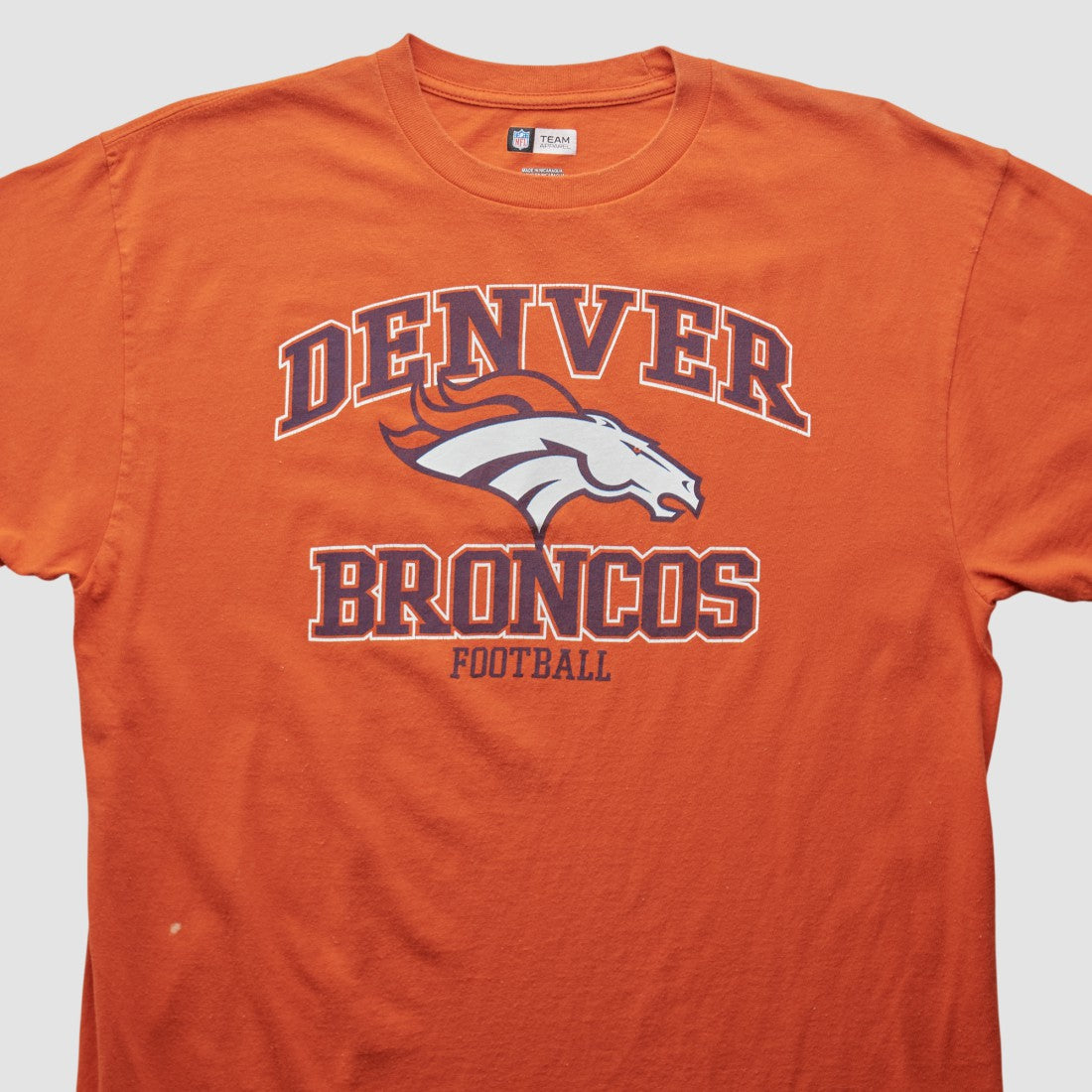 Denver Broncos NFL 2010s T-shirt Orange Vintage | Fanatics