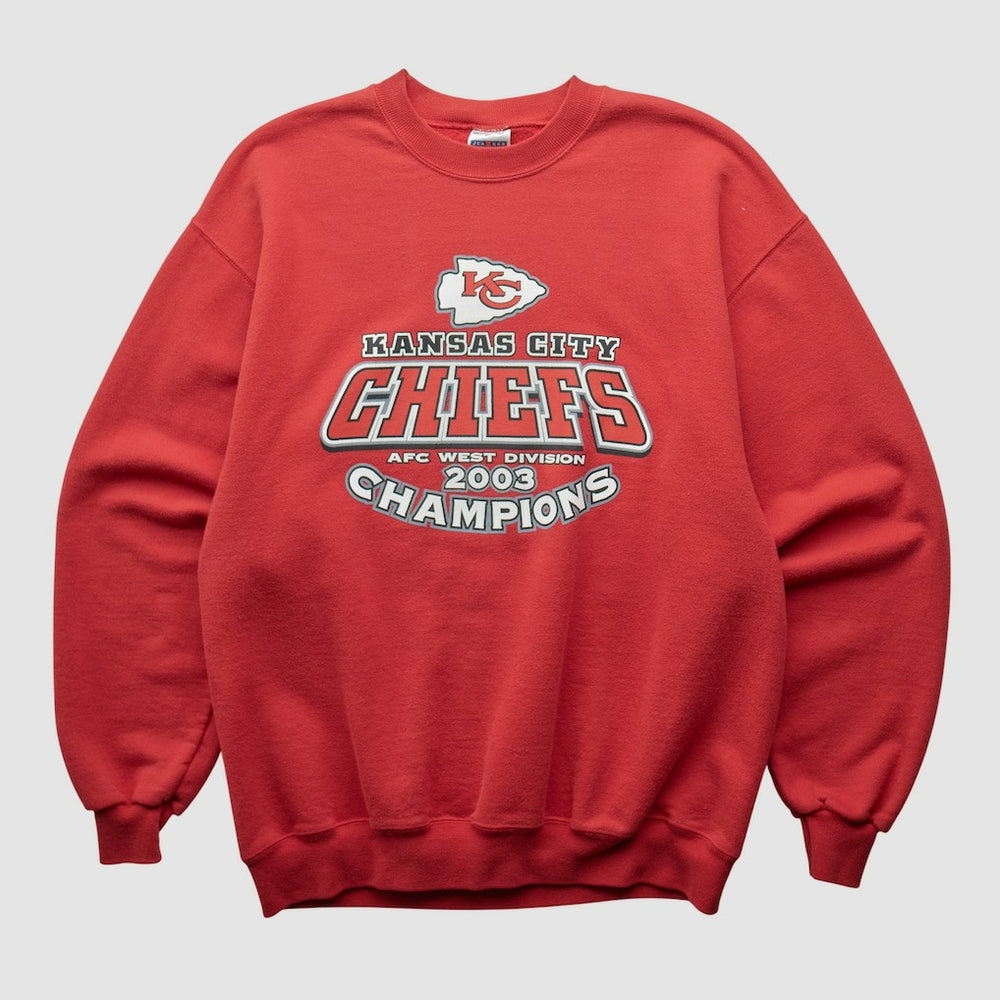 Kansas City Chiefs Jerzees 2003 Pullover Sweatshirt Red Vintage | Fanatics