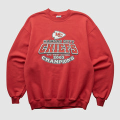 Kansas City Chiefs Jerzees 2003 Pullover Sweatshirt Red Vintage | Fanatics