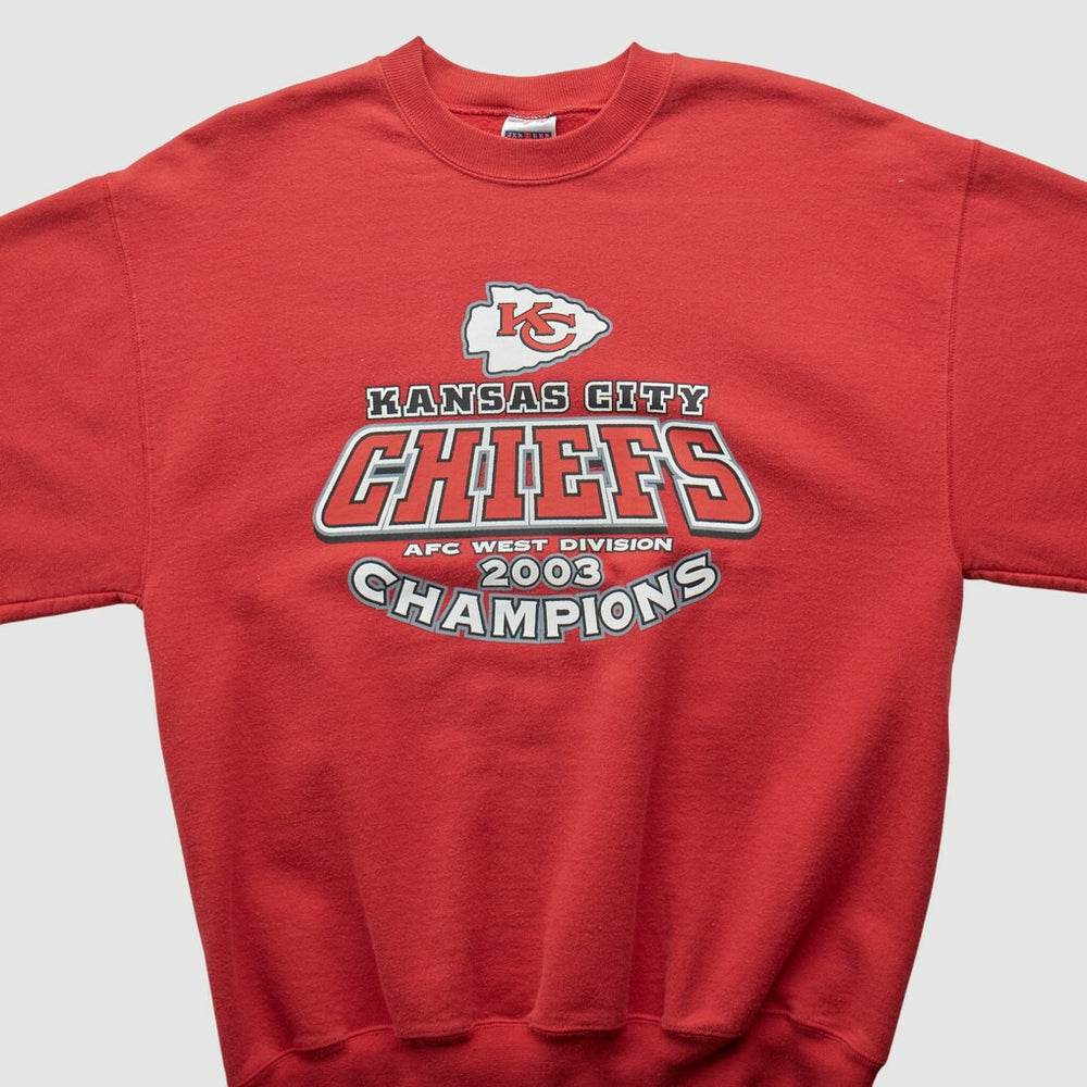 Kansas City Chiefs Jerzees 2003 Pullover Sweatshirt Red Vintage | Fanatics