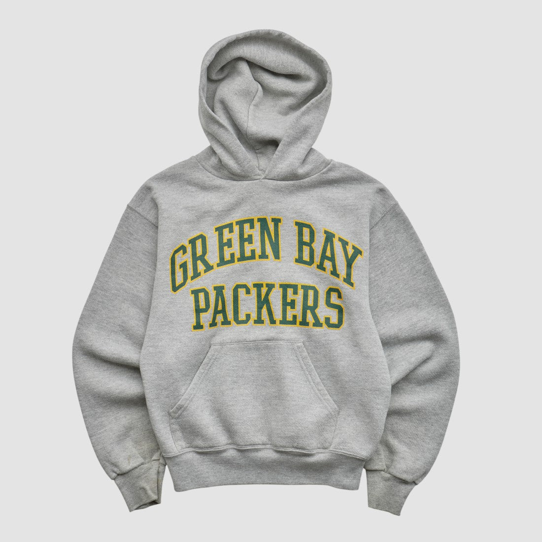 Green Bay Packers NFL 2000s Hooded Pullover Sweatshirt Heather Gray Yth M Real Vintage | Fanatics