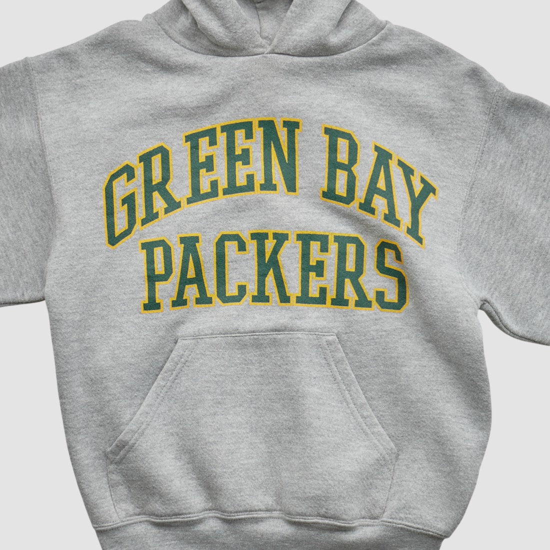 Green Bay Packers NFL 2000s Hooded Pullover Sweatshirt Heather Gray Yth M Real Vintage | Fanatics