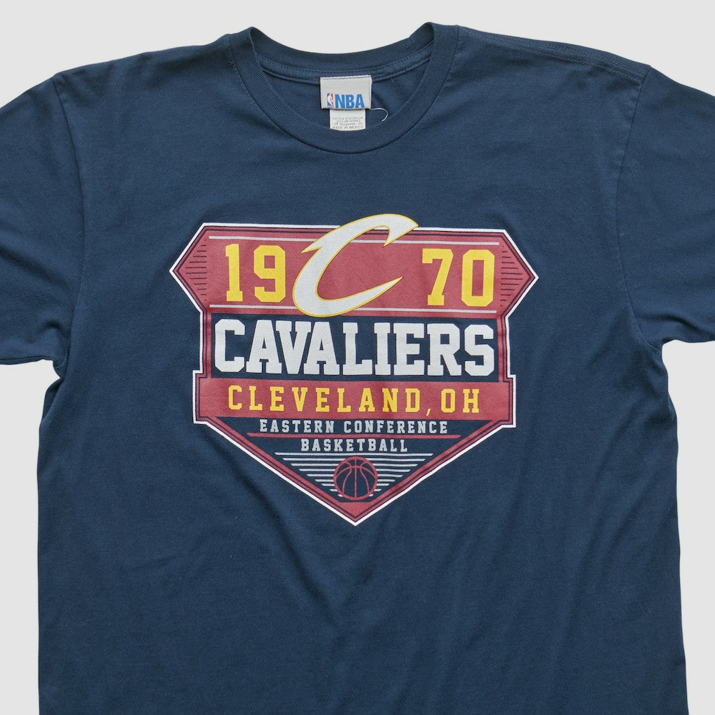 Cleveland Cavaliers NBA 2000s T-shirt Navy Vintage - NBA