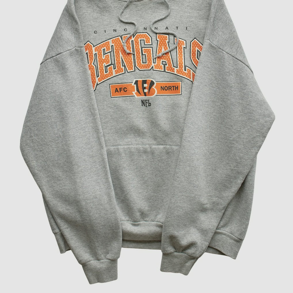 Cincinnati Bengals NFL 2000s Hooded Pullover Sweatshirt Heather Gray Vintage | Fanatics