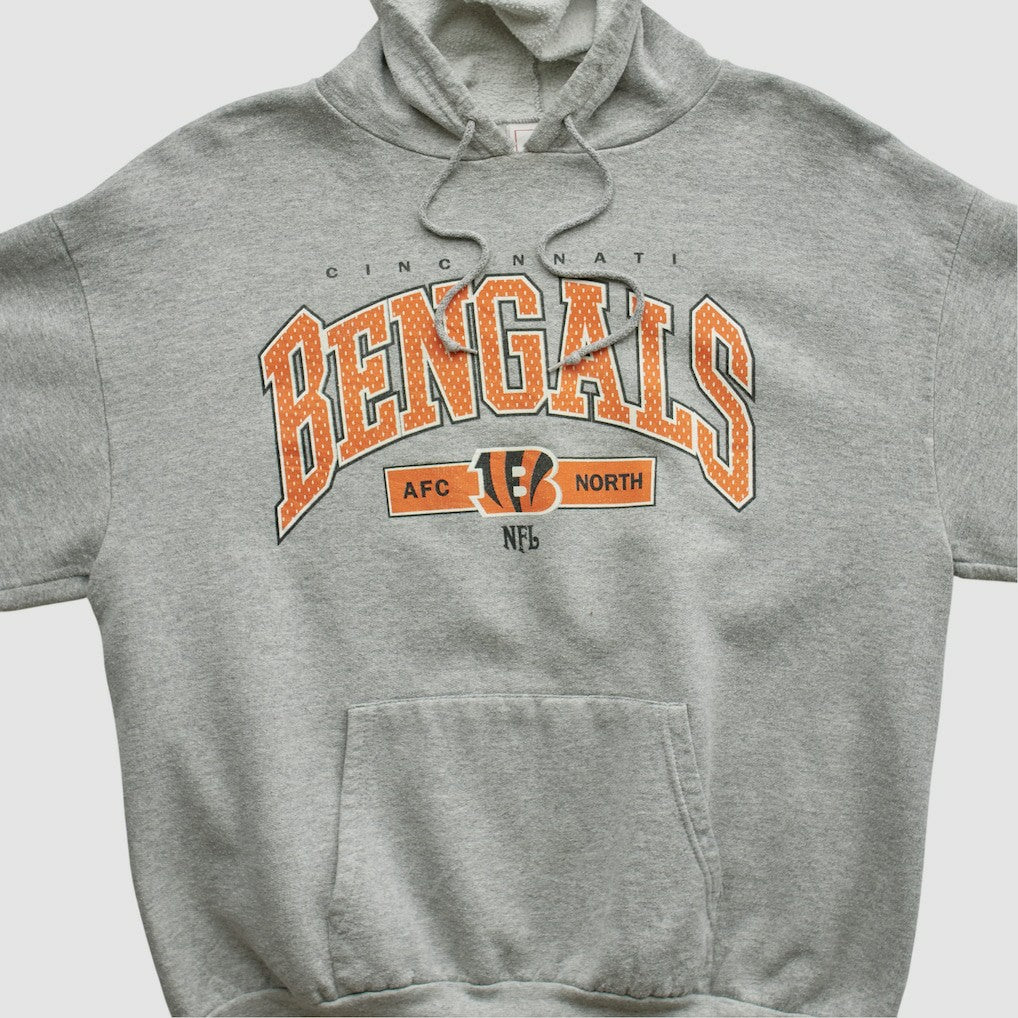 Cincinnati Bengals NFL 2000s Hooded Pullover Sweatshirt Heather Gray Vintage | Fanatics
