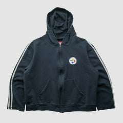 Pittsburgh Steelers NFL 2000s Hooded Full Zip Sweatshirt Black Vintage | Fanatics