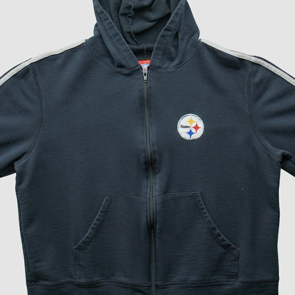 Pittsburgh Steelers NFL 2000s Hooded Full Zip Sweatshirt Black Vintage | Fanatics