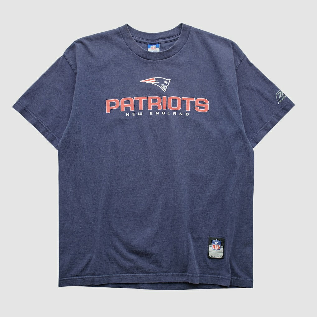 New England Patriots Reebok 2000s T-shirt Navy Vintage | Fanatics