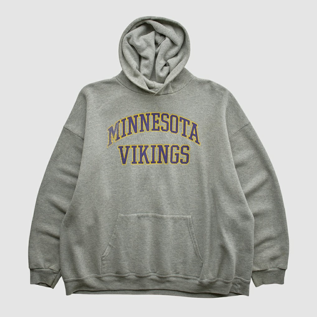 Minnesota Vikings NFL 2000s Hooded Pullover Sweatshirt Heather Gray Vintage | Fanatics