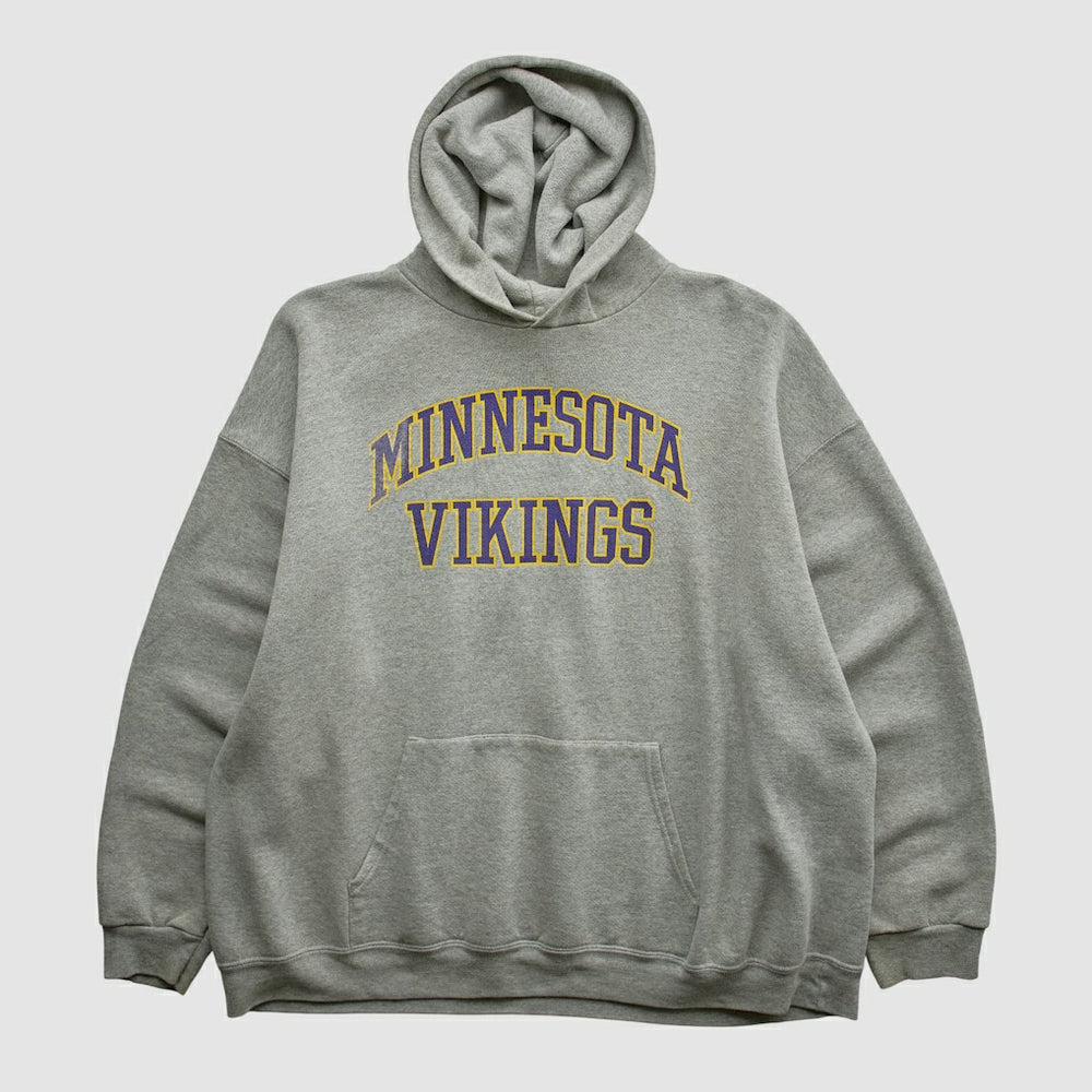 Minnesota Vikings NFL 2000s Hooded Pullover Sweatshirt Heather Gray Vintage | Fanatics