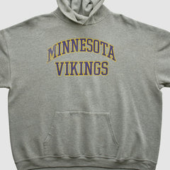 Minnesota Vikings NFL 2000s Hooded Pullover Sweatshirt Heather Gray Vintage | Fanatics