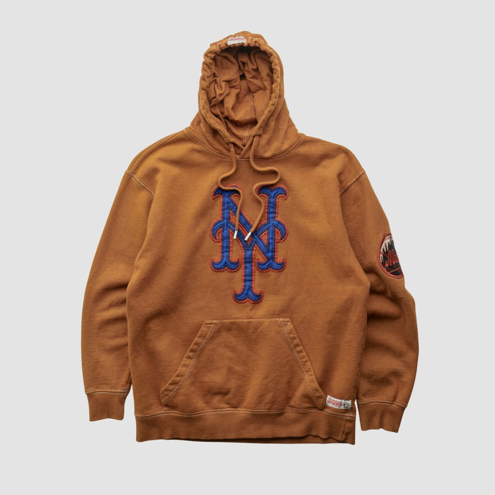 New York Mets Stitches 2000s Hooded Pullover Sweatshirt - MLB