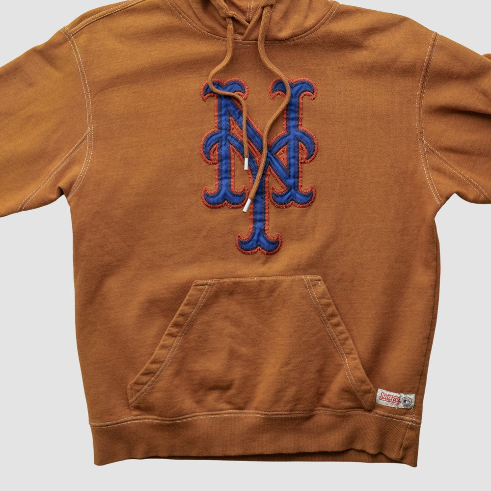 New York Mets Stitches 2000s Hooded Pullover Sweatshirt - MLB