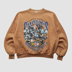 Denver Broncos Hanes 1998 Pullover Sweatshirt Clay Vintage | Fanatics