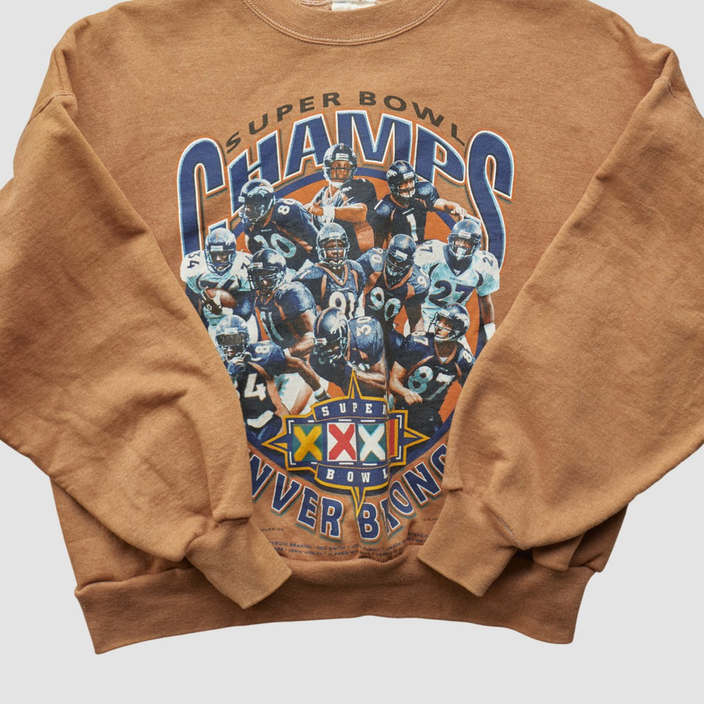 Denver Broncos Hanes 1998 Pullover Sweatshirt Clay Vintage | Fanatics
