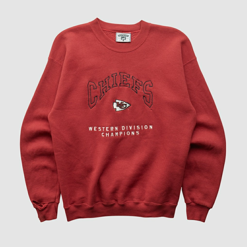 Kansas City Chiefs Lee Apparel 90s Pullover Sweatshirt Red Vintage | Fanatics