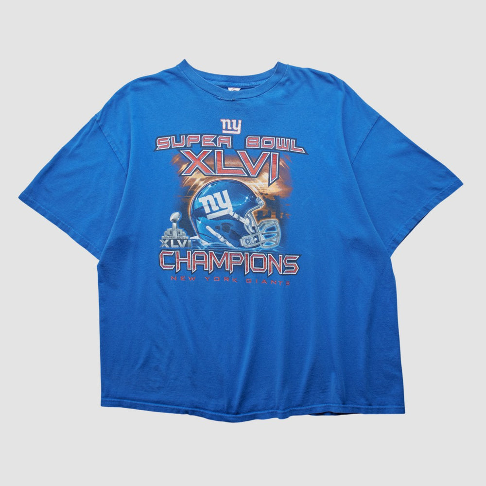 New York Giants Delta 2012 T-shirt Blue Vintage | Fanatics