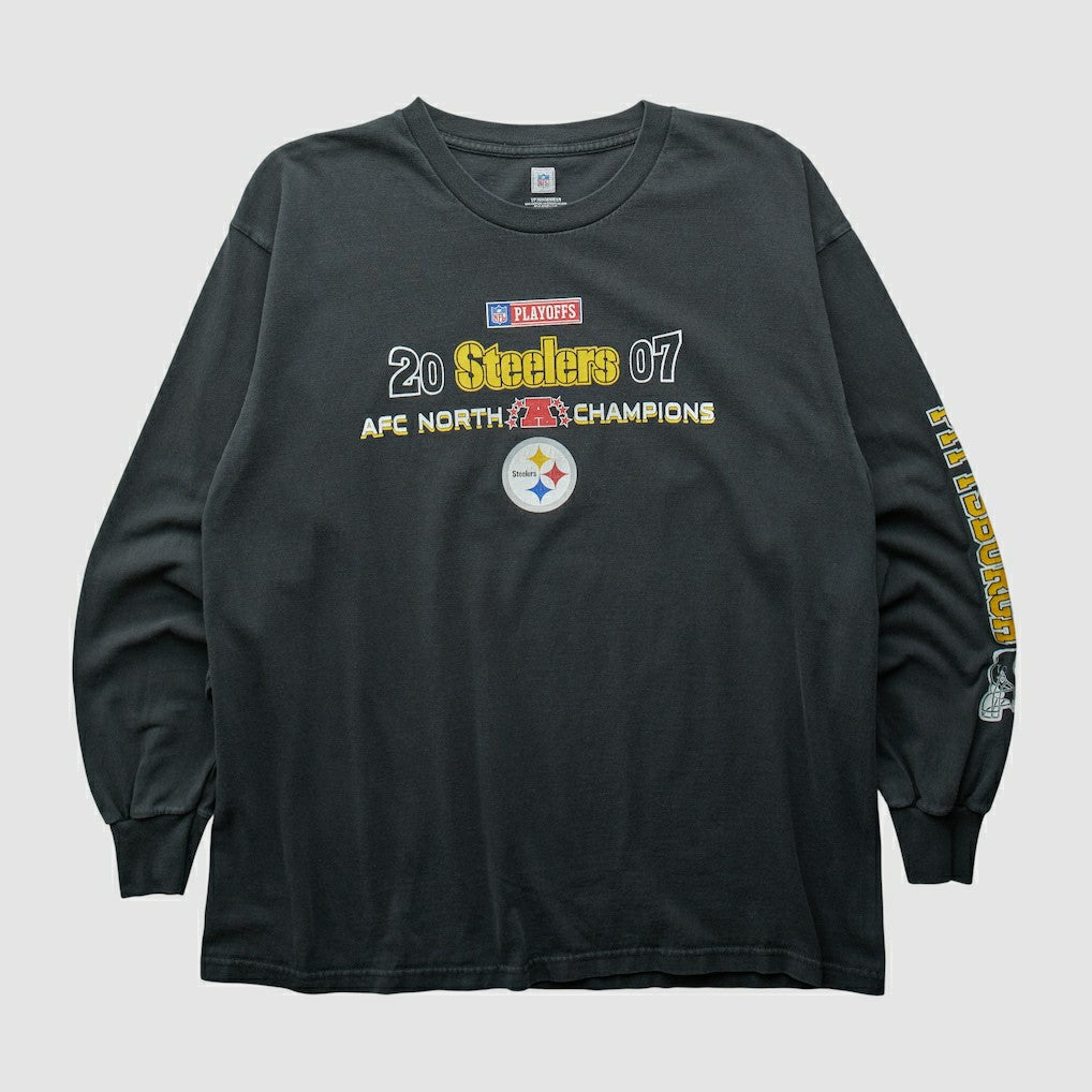 Pittsburgh Steelers NFL 2007 Long Sleeve T-shirt Black Vintage | Fanatics
