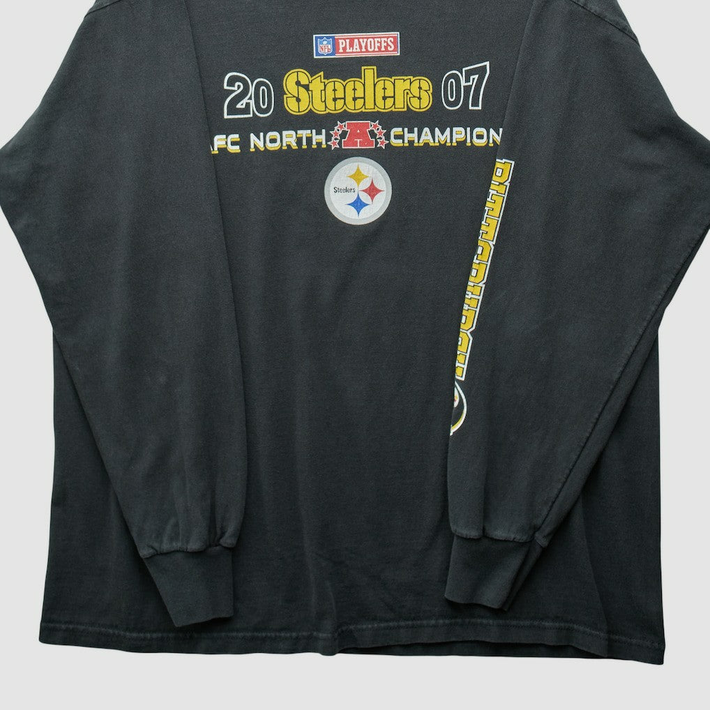 Pittsburgh Steelers NFL 2007 Long Sleeve T-shirt Black Vintage | Fanatics