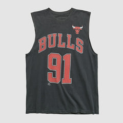 Chicago Bulls 90s Tank Black Vintage - NBA