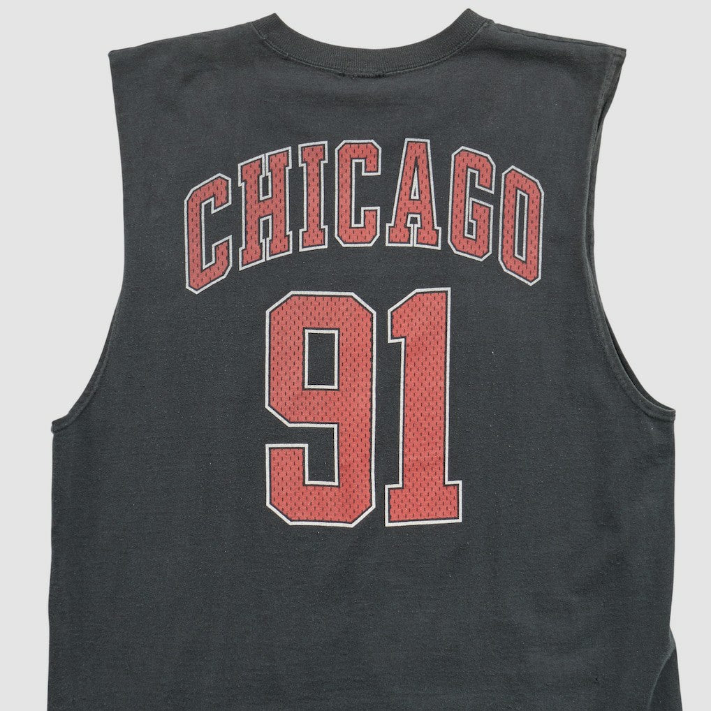Chicago Bulls 90s Tank Black Vintage - NBA