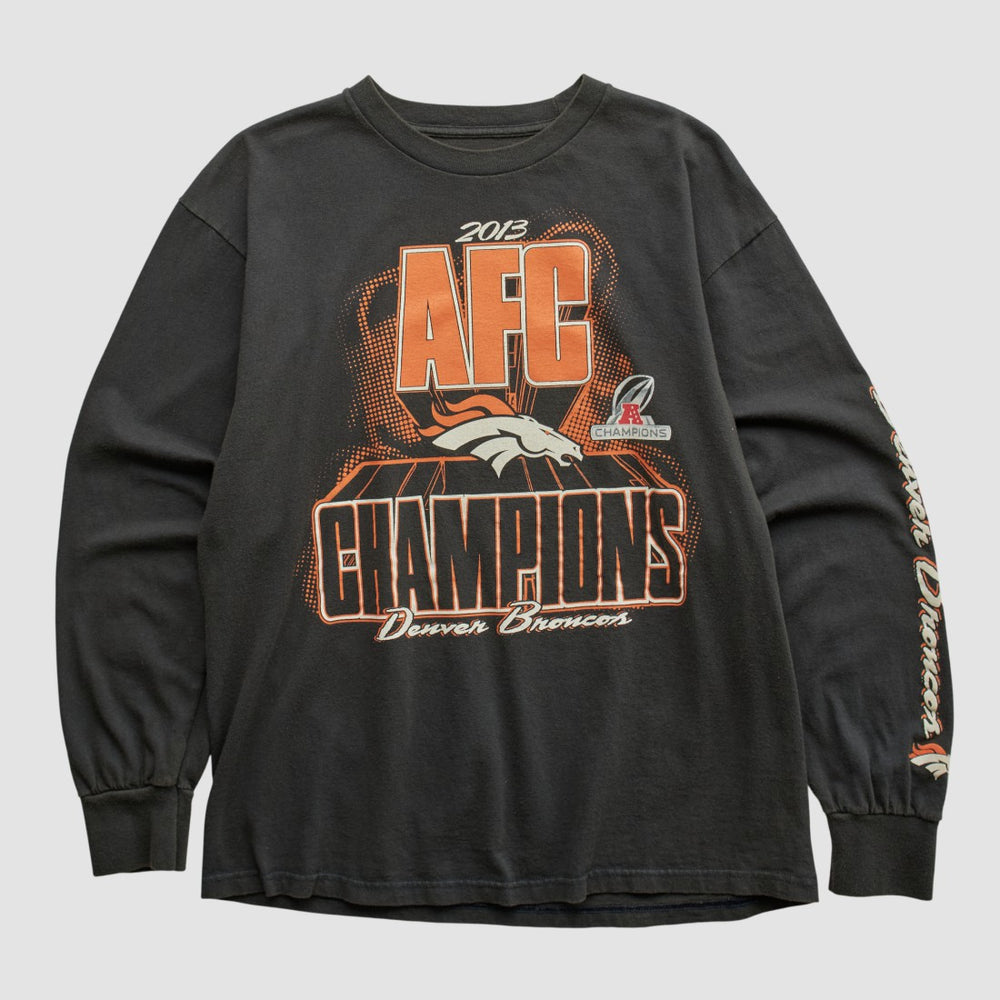 Denver Broncos NFL 2013 Long Sleeve T-shirt Black Vintage | Fanatics