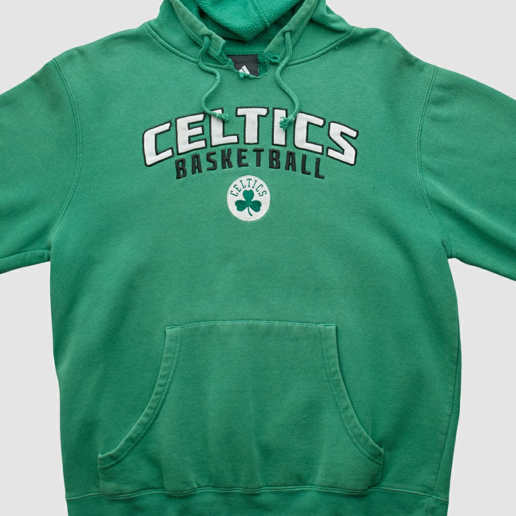 Boston Celtics 2010s Hooded Pullover Sweatshirt Green Vintage - NBA