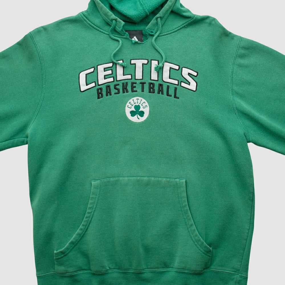 Boston Celtics 2010s Hooded Pullover Sweatshirt Green Vintage - NBA