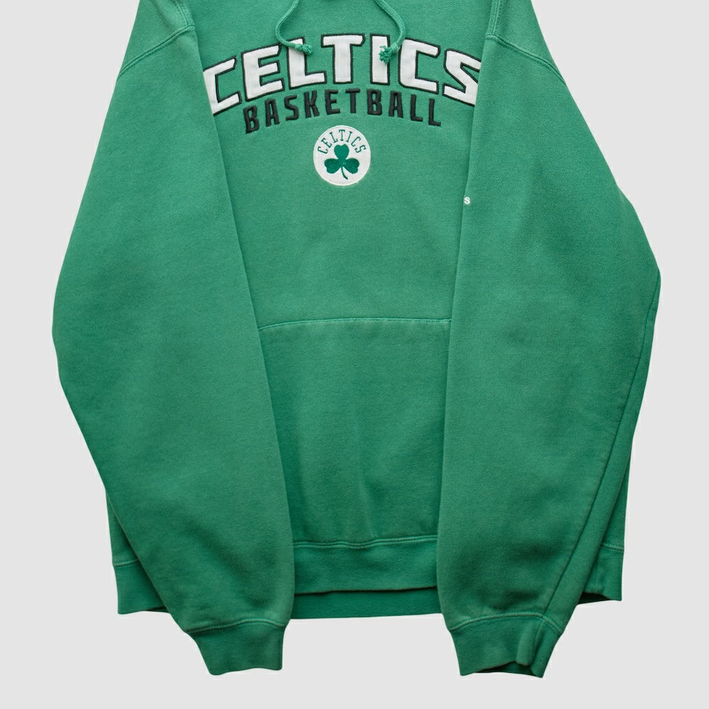 Boston Celtics 2010s Hooded Pullover Sweatshirt Green Vintage - NBA