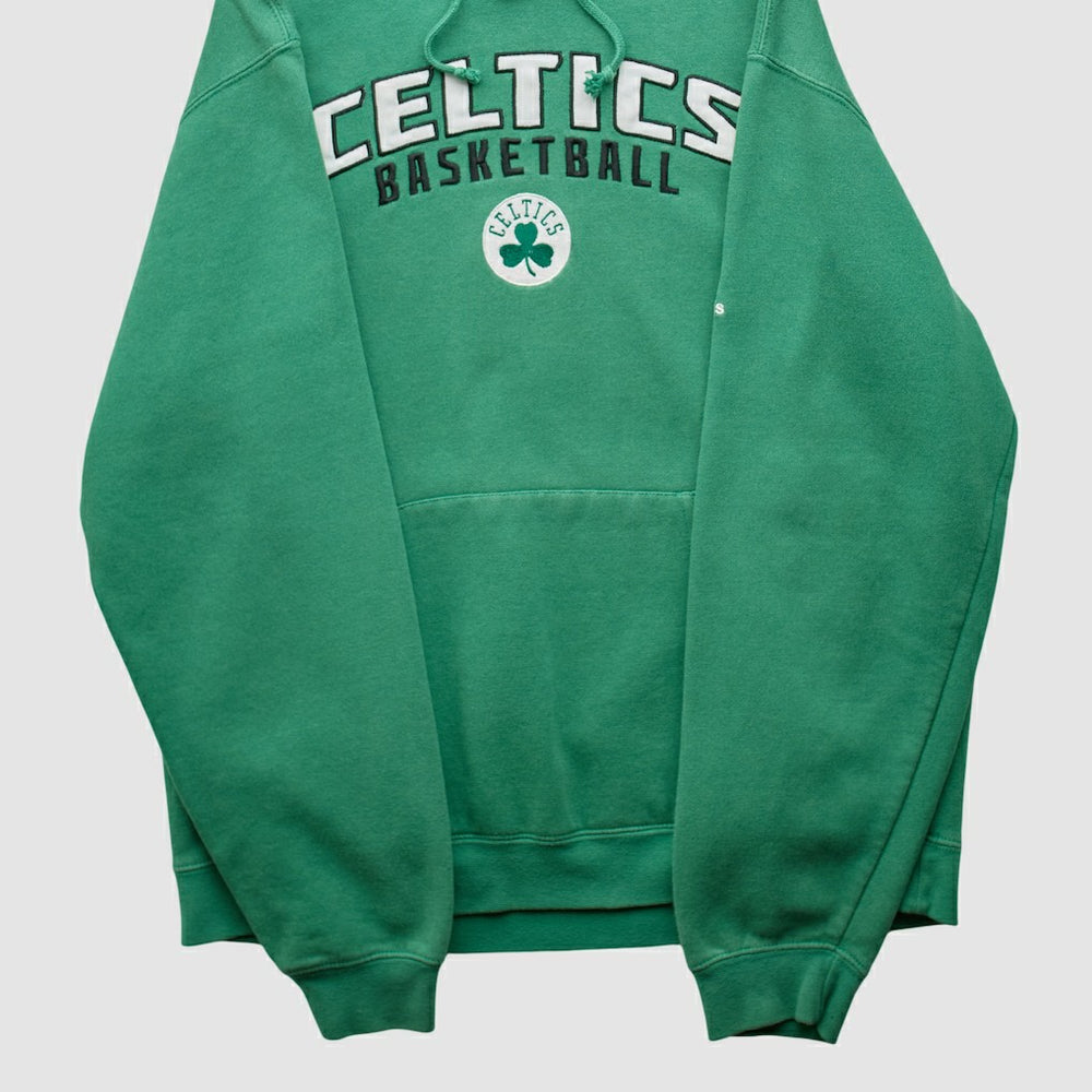 Boston Celtics 2010s Hooded Pullover Sweatshirt Green Vintage - NBA