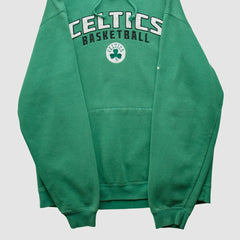 Boston Celtics 2010s Hooded Pullover Sweatshirt Green Vintage - NBA