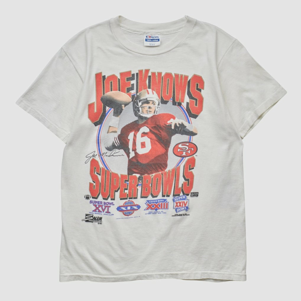 San Francisco 49ers Hanes 90s T-shirt White Vintage | Fanatics