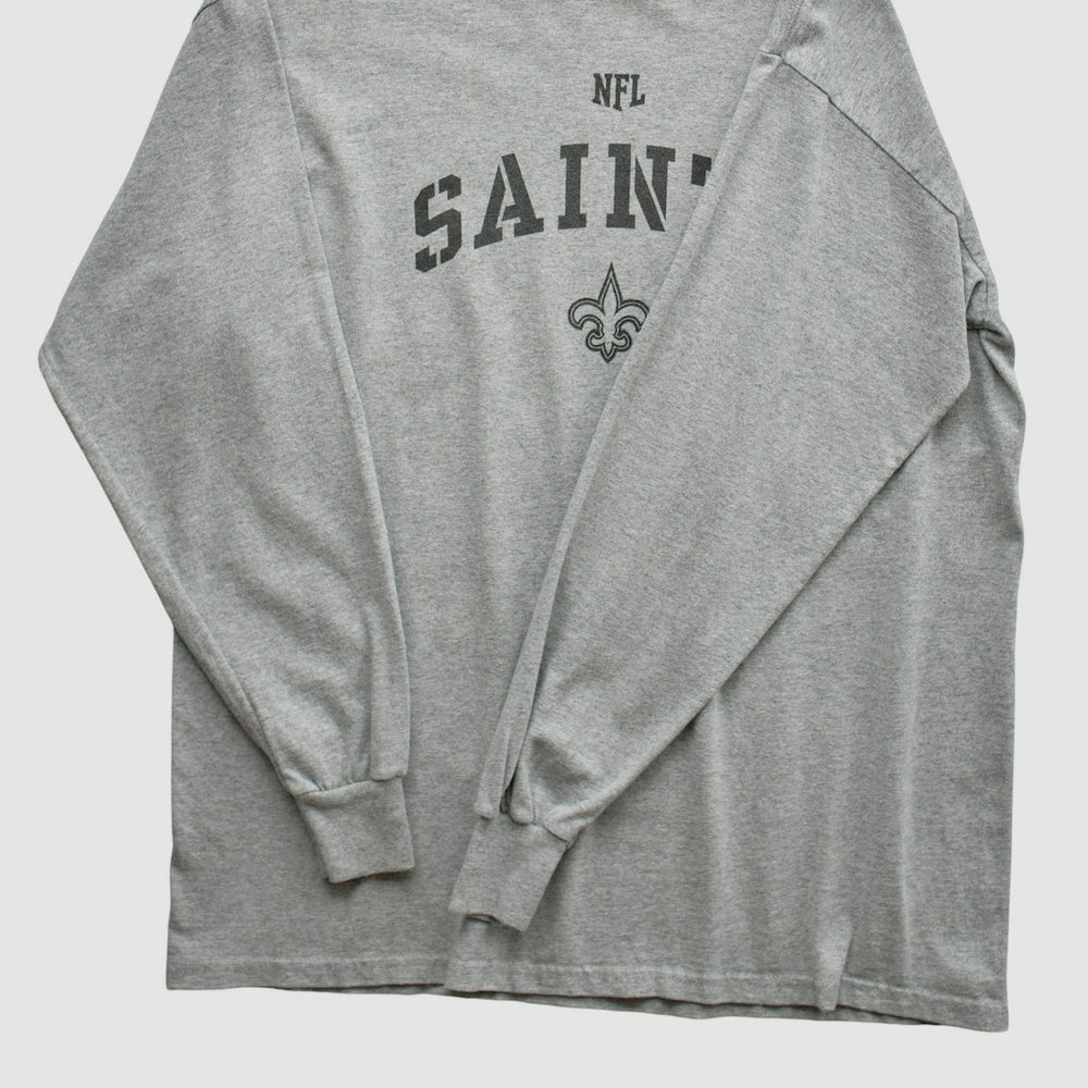 New Orleans Saints NFL Long Sleeve T-shirt Heather Gray Vintage | Fanatics