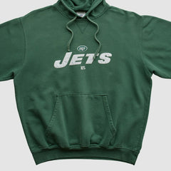 New York Jets NFL 2000s Hooded Pullover Sweatshirt Green Vintage | Fanatics