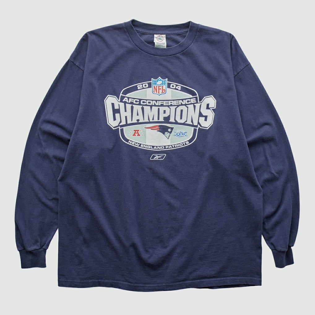 New England Patriots Delta 2004 Long Sleeve T-shirt Navy Vintage | Fanatics