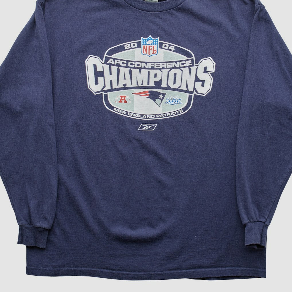 New England Patriots Delta 2004 Long Sleeve T-shirt Navy Vintage | Fanatics