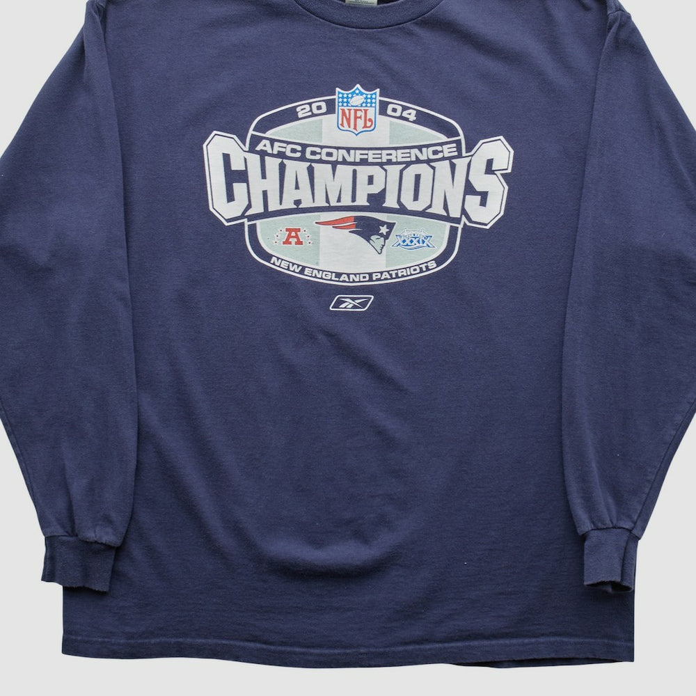 New England Patriots Delta 2004 Long Sleeve T-shirt Navy Vintage | Fanatics