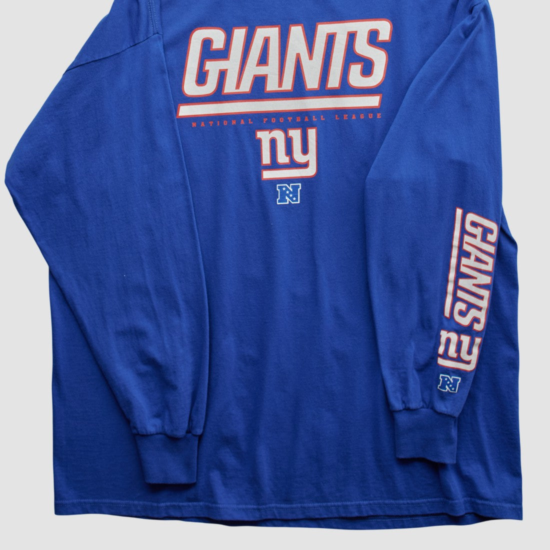 New York Giants NFL 2010s Long Sleeve T-shirt Blue Vintage | Fanatics