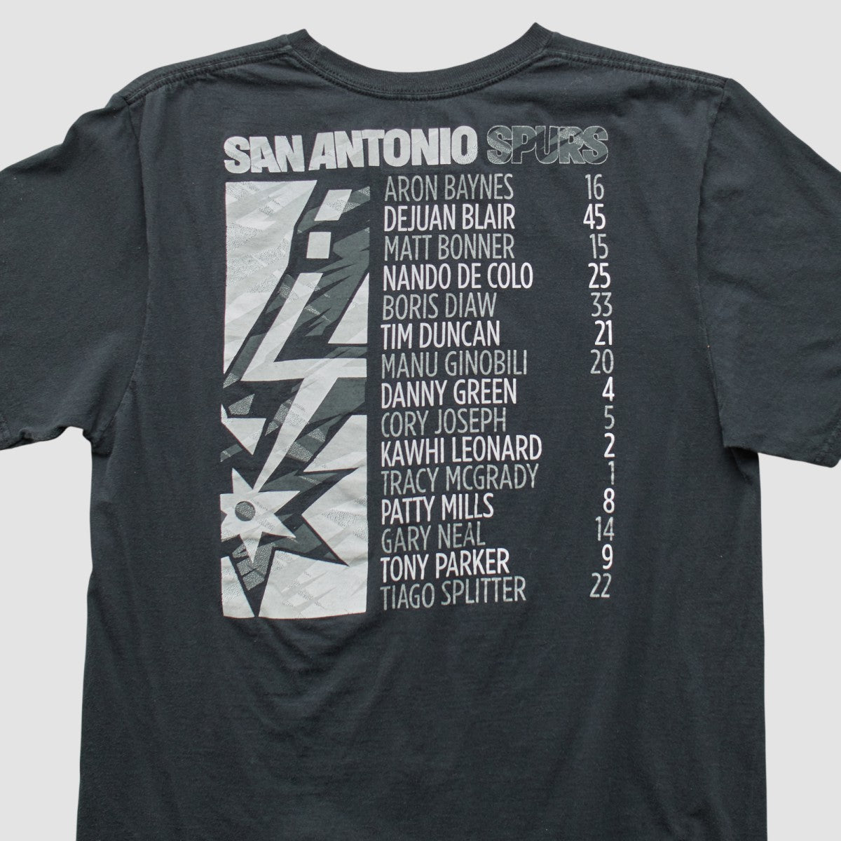 San Antonio Spurs 2013 T-shirt Black Vintage - NBA