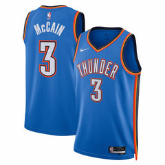 Jared McCain Oklahoma City Thunder Unisex Swingman Jersey Icon Edition Blue - NBA