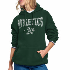 Athletics Starter Women's Lace Team Lockup Fleece Hoodie - MLB