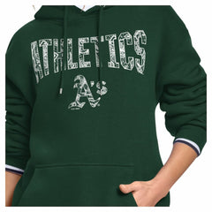 Athletics Starter Women's Lace Team Lockup Fleece Hoodie - MLB