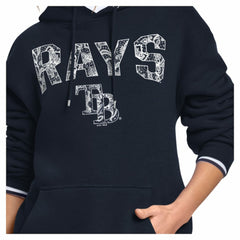 Tampa Bay Rays Starter Women's Lace Team Lockup Fleece Hoodie - MLB
