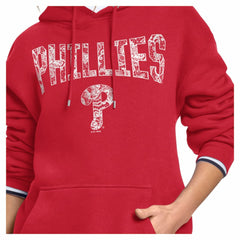 Philadelphia Phillies Starter Women's Lace Team Lockup Fleece Hoodie - MLB