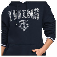 Minnesota Twins Starter Women's Lace Team Lockup Fleece Hoodie - MLB