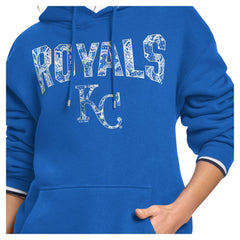 Kansas City Royals Starter Women's Lace Team Lockup Fleece Hoodie - MLB