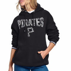 Pittsburgh Pirates Starter Women's Lace Team Lockup Fleece Hoodie - MLB